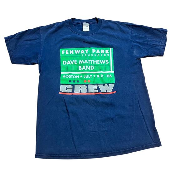 Vintage Dave Mathews Band Shirt Size Medium 2006 Fenway Park Crew Cotton Tee - Picture 1 of 6